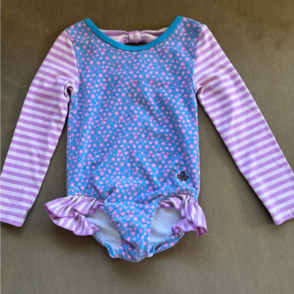 Matilda Jane Blue and Purple Floral Bodysuit